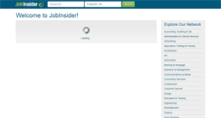 Desktop Screenshot of jobinsider.com