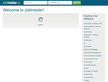 Tablet Screenshot of jobinsider.com